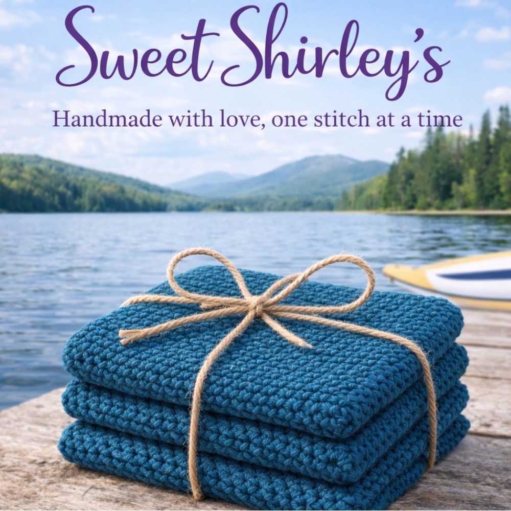 Bundle of 3 “Midnight Tide” Dish Cloths